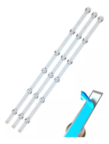 Kit 3 Barra LED 32LB5600 32LB560B 32LB570B 32LB580B 32LB620B