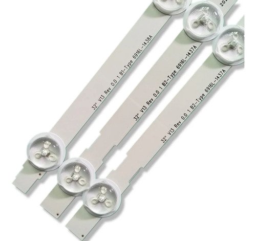 Kit Barras LED Compativel 32LN540 32LN570B 32LA613B 7+7+7