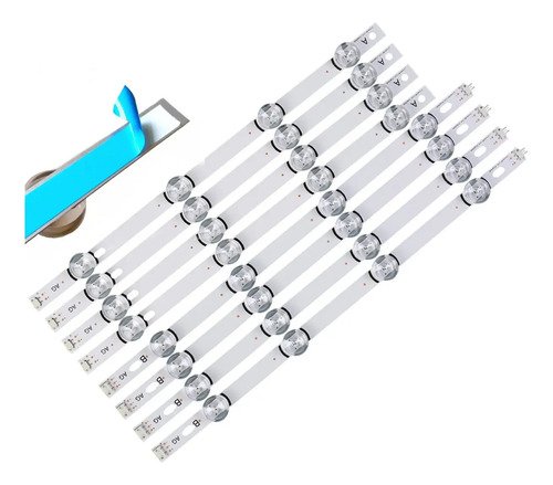Kit 8 Barras LED 42LB5500 42LB5600 42LF5850 42LF6450