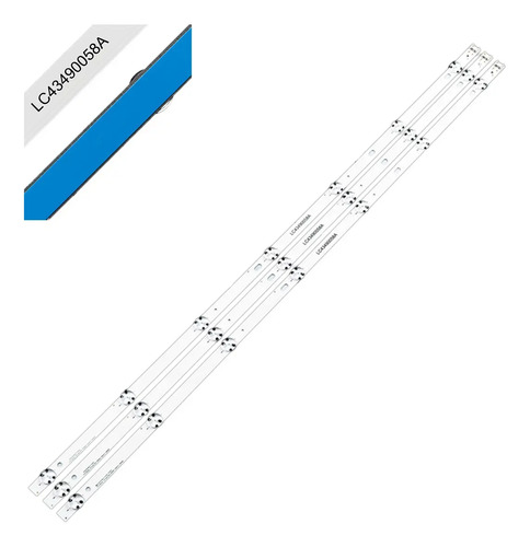 Kit 7 LEDS Genérica para TV 43 Modelos LG 43LJ5500/5550