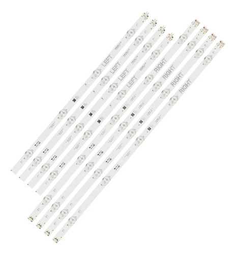 Kit 08 Barras de LED TV 49LJ5500 49UJ6300 49LK5700 Nova