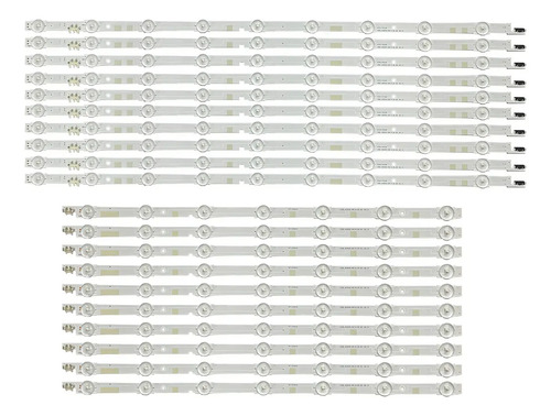 Kit 20 Barras LED Compatível UN60JS7200 UN60JS7200G